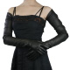Solo Classe Long Black Leather Gloves (Full arm length to shoulder)